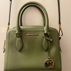 Michael Kors sage green crossbody/handbag